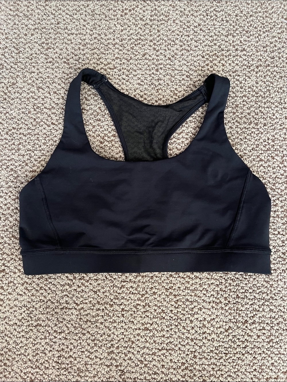 lululemon athletica Black Racerback Sports Bra